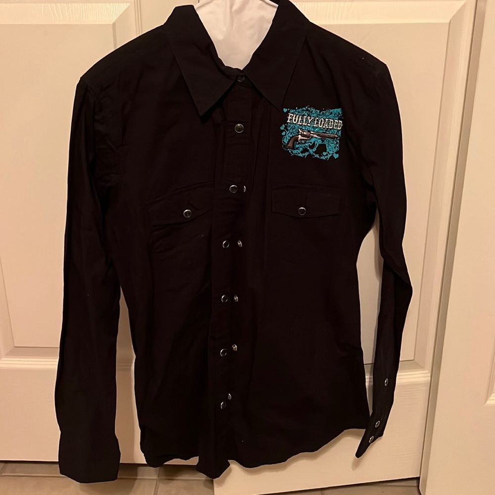 Cowgirl hardware button down
